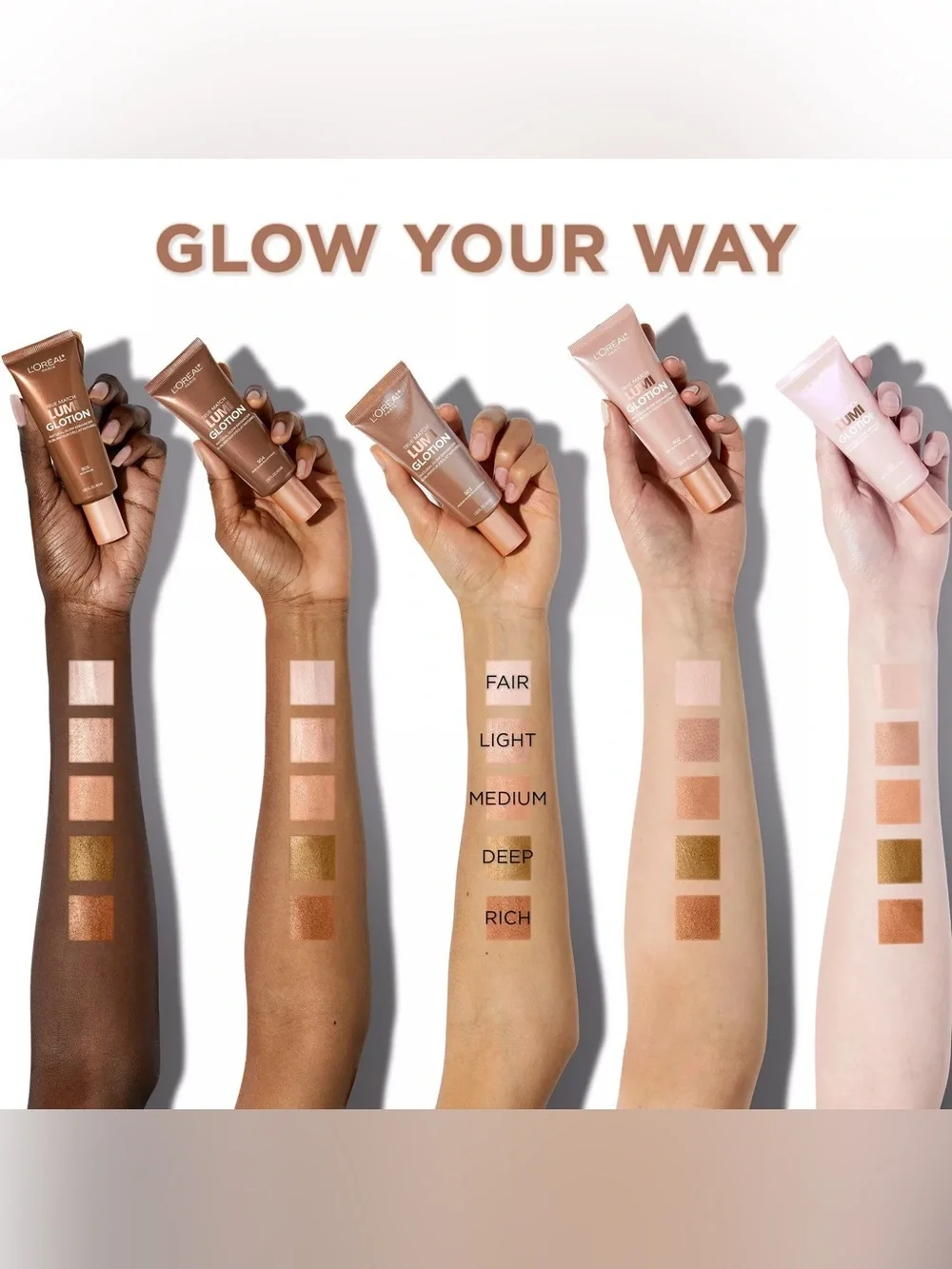 L'Oréal Lumi Glotion Natural Glow Bronzing Enhancer - 905 Rich, NEW